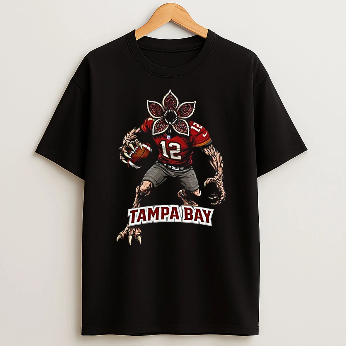 Demogorgon Nfl Tampa Bay Buccaneers Football X Stranger Things T Shirt
