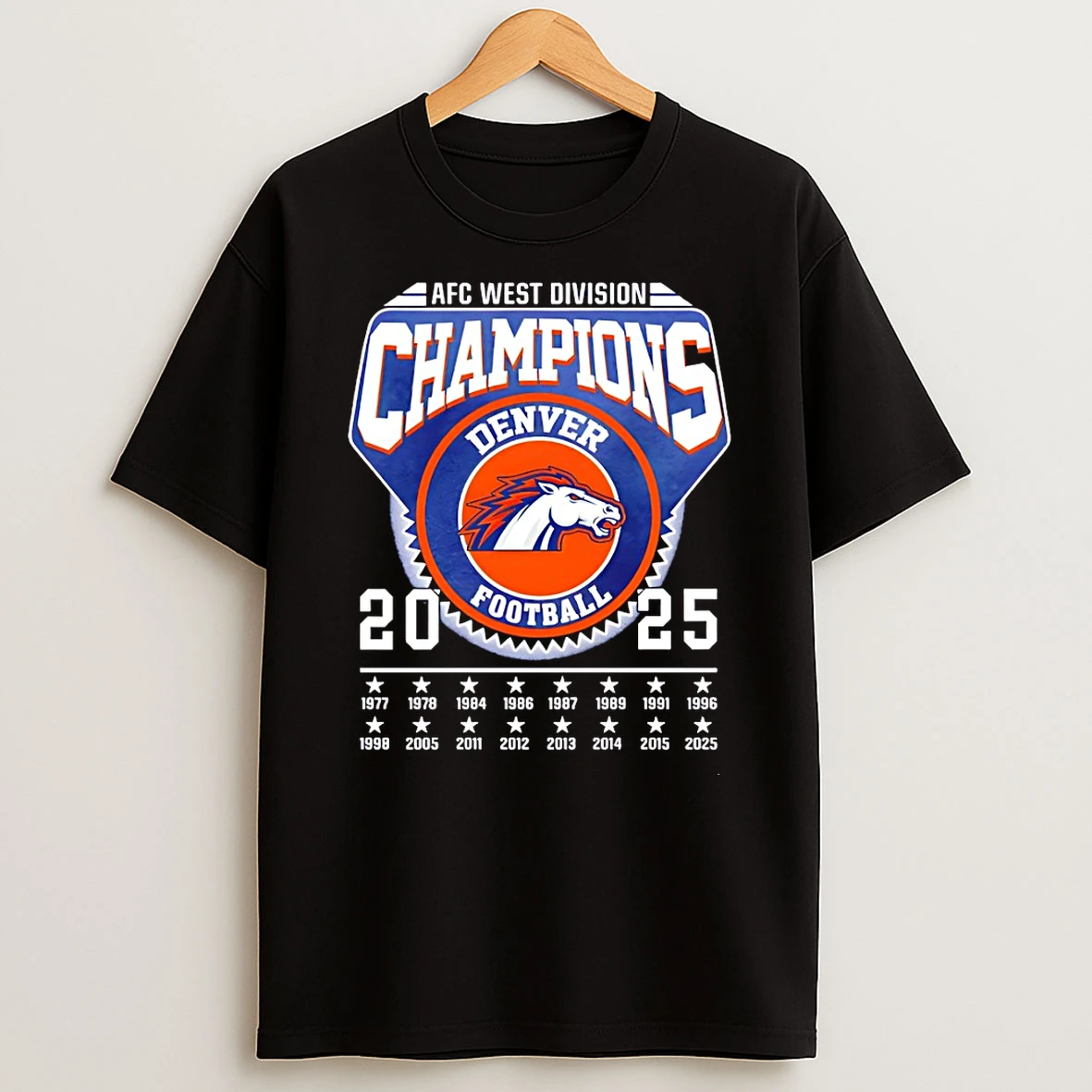 Denver Broncos Afc West Division Champs 2025 Game Day T Shirt