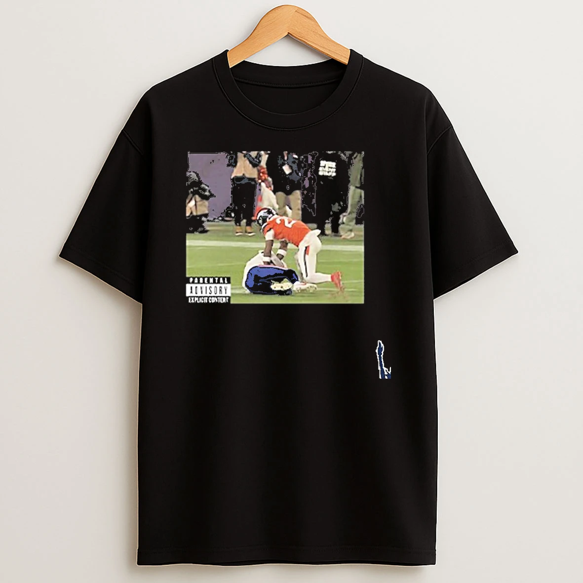 Denver Broncos Vs Buffalo Bills Viral Tackle Controversial Nfl Interception Play Meme T Shirt