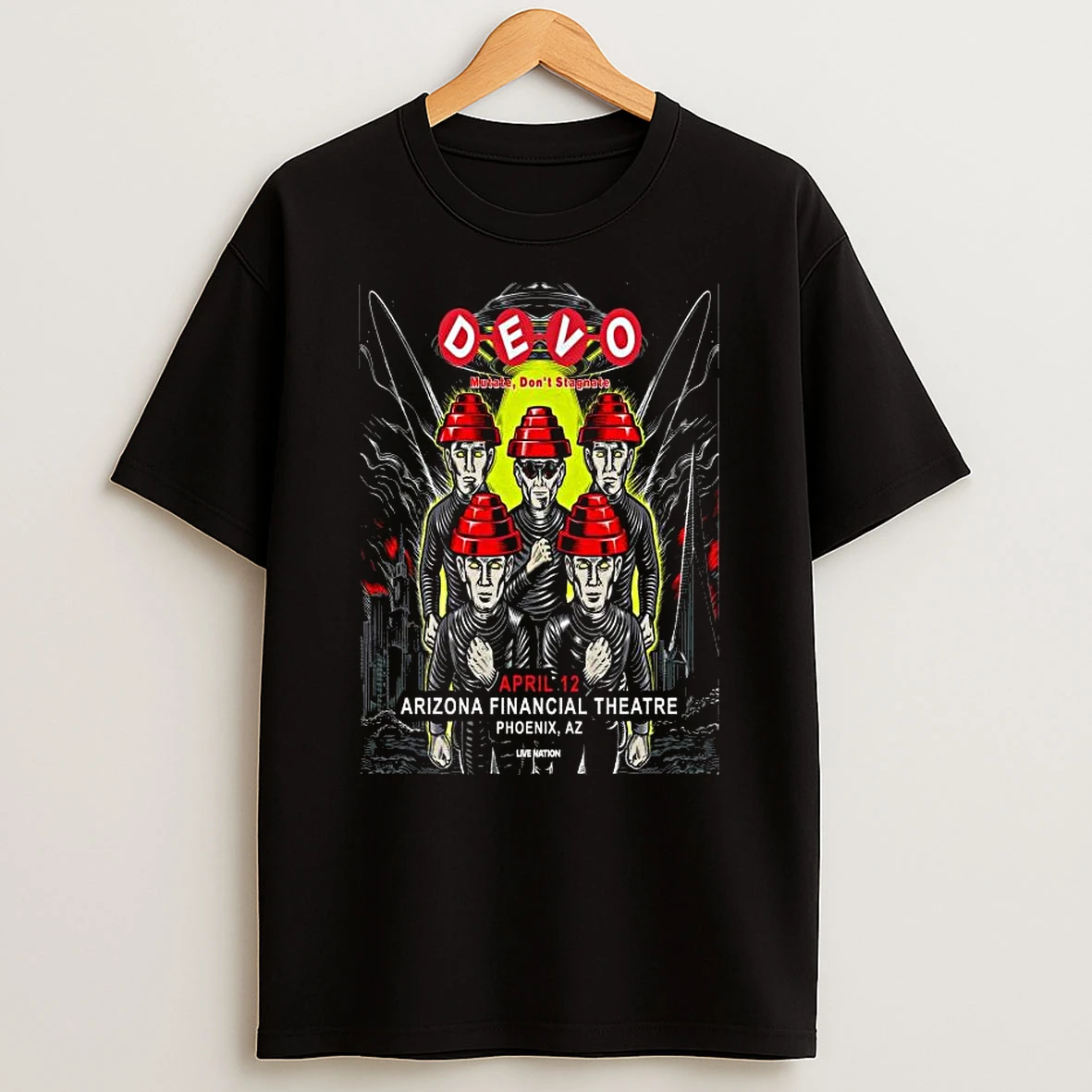 Devo April 12 2026 At Arizona Financial Theatre Show T Shirt