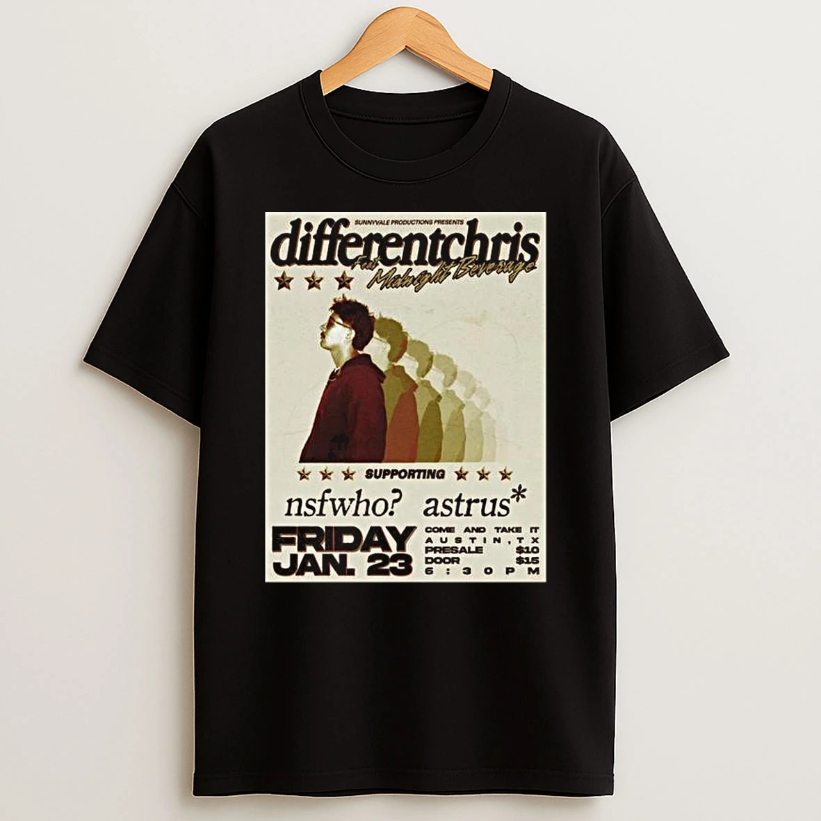 Different Chris Austin Tx January 23 2026 Concert T Shirt