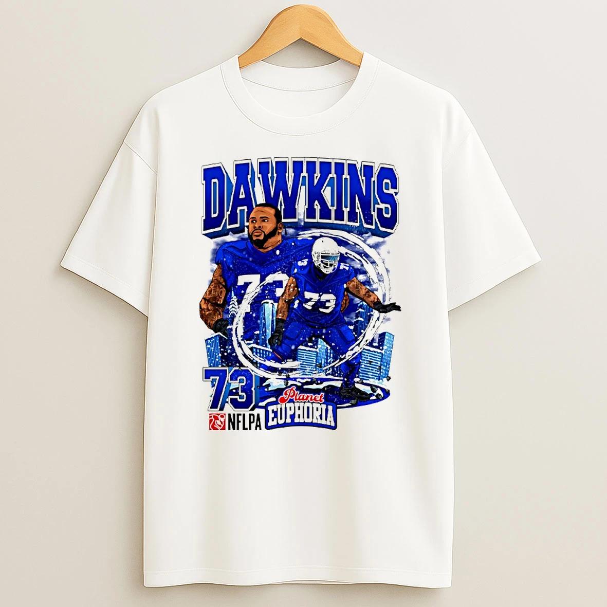 Dion Dawkins 73 Buffalo Bills Offensive Tackle Comic Circle T Shirt