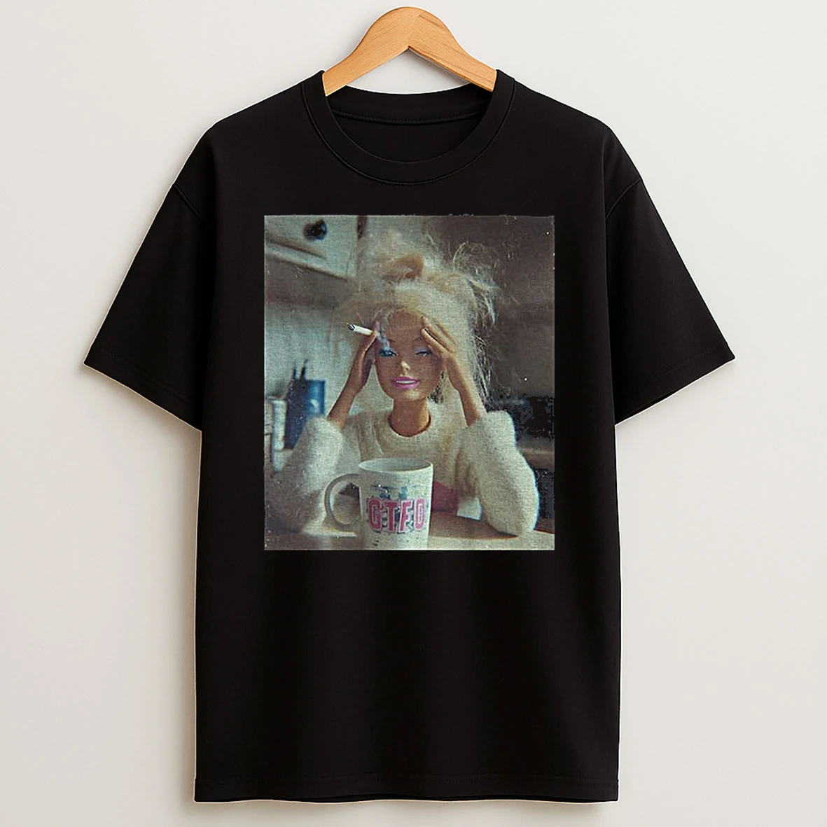 Distressed Doll Face Meme Funny T Shirt