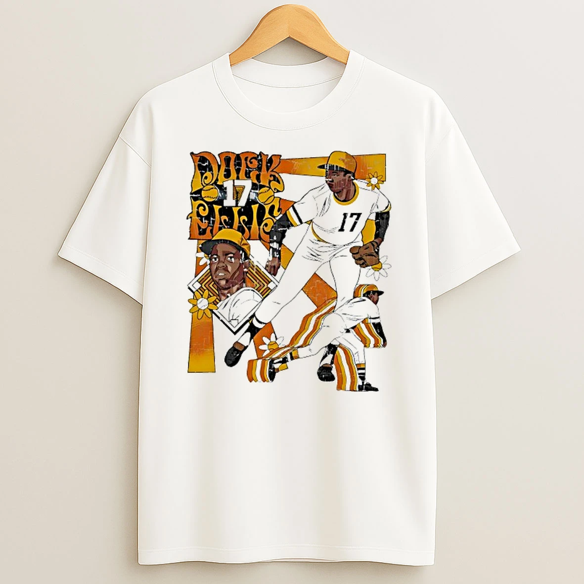 Dock Ellis Pittsburgh Psychadellic Graphic T Shirt
