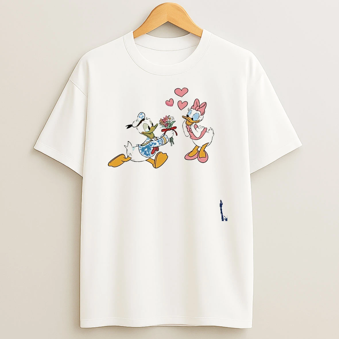 Donald Duck And Daisy Love Disney Valentine T Shirt