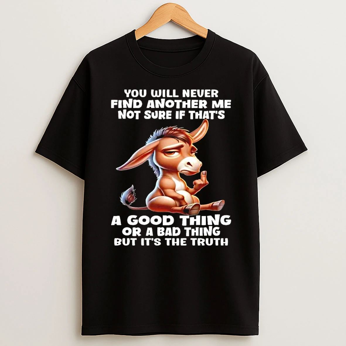 Donkey You Will Never Find Another Me Not Sure If Thats A Good Thing Or A Bad Thing But Its The Truth T Shirt
