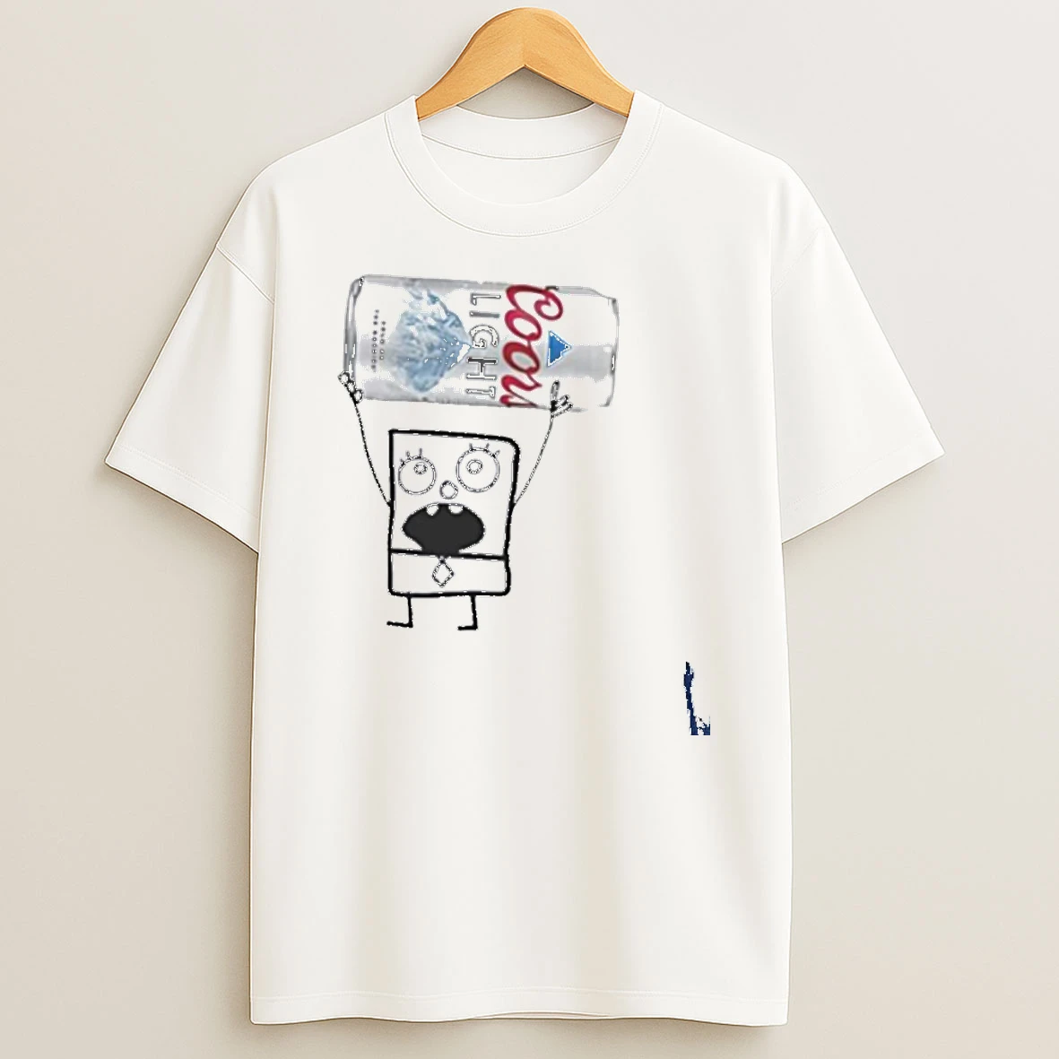 Doodlebob Holding Coors Light Can T Shirt