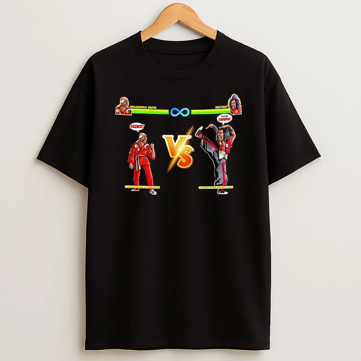 Dragonfly Jones Vs Shonuff Funny Gaming In Living Color Graphic T Shirt