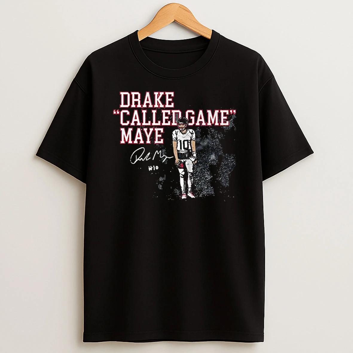 Drake Maye Called Game Maybe Signature T Shirt