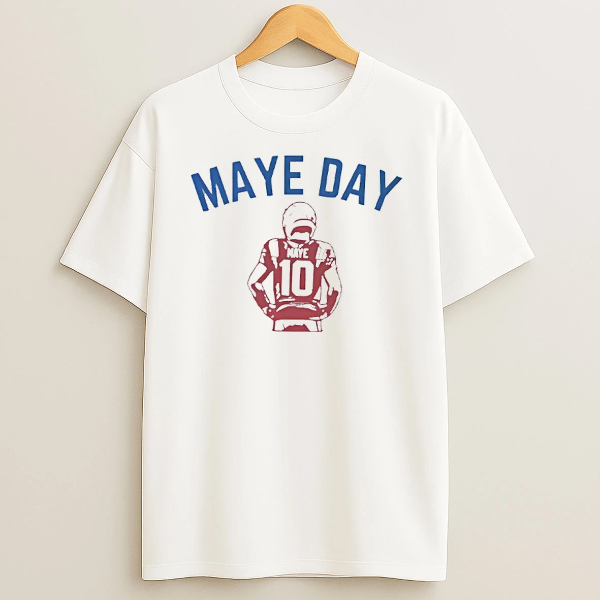 Drake Maye Day New England Patriots Football Portrait T Shirt