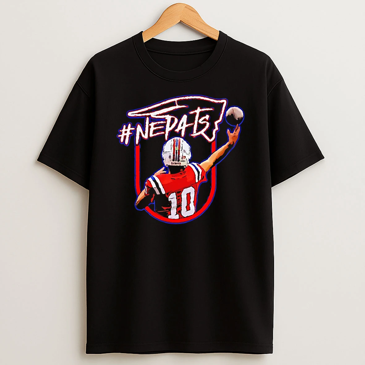 Drake Maye New England Patriots Nepats Hashtag T Shirt