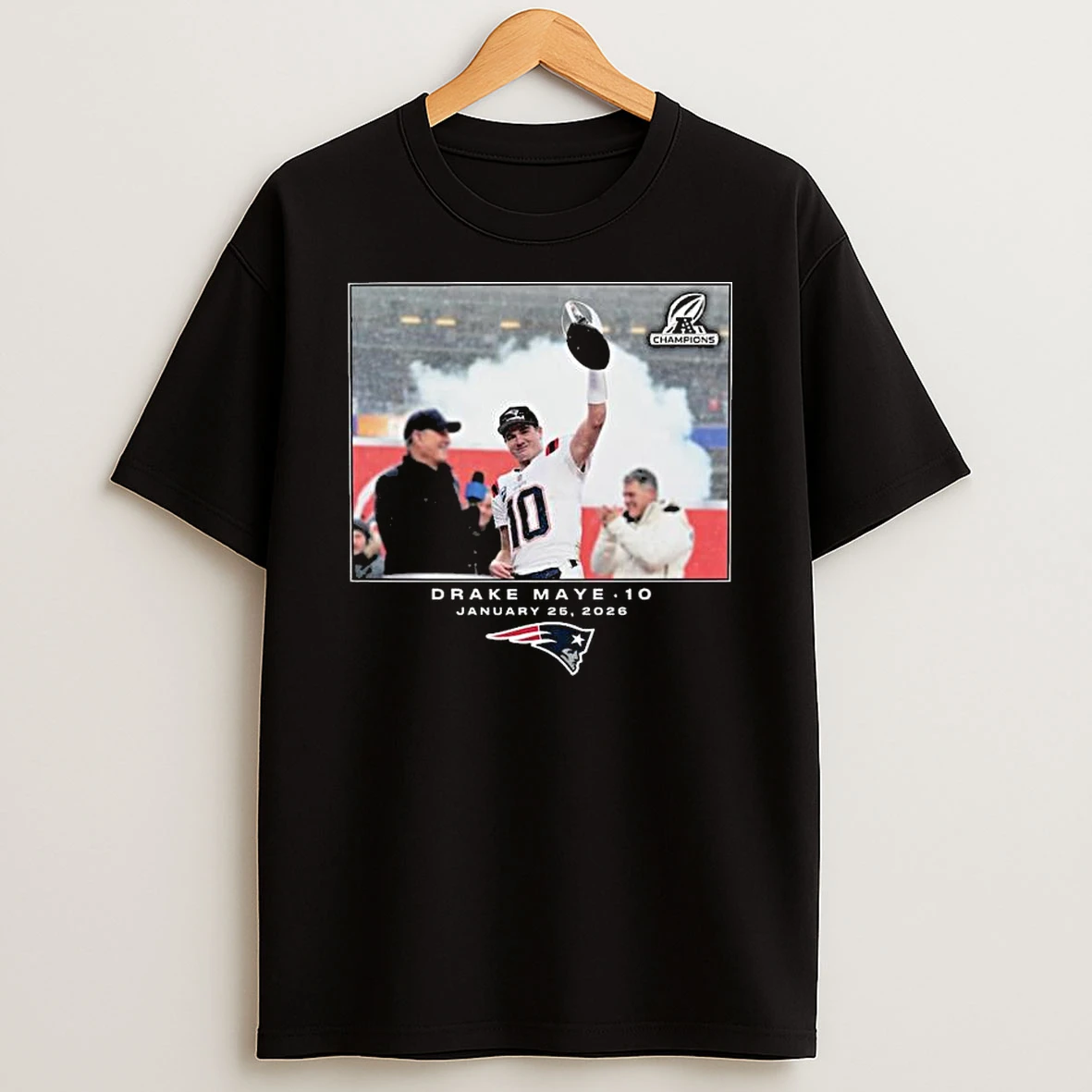 Drake Maye New England Patriots Nfl Flash Features Week 21 T Shirt