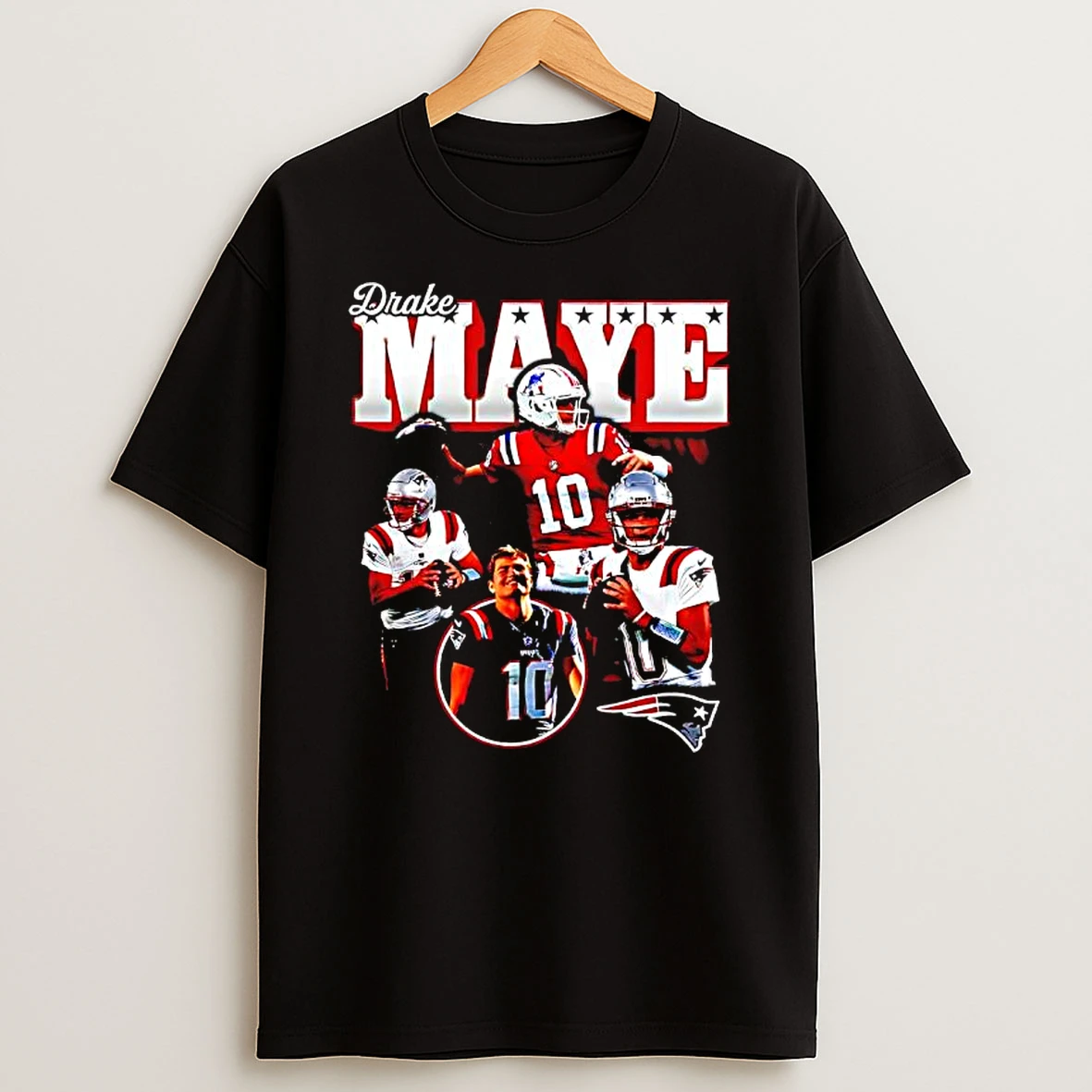 Drake Maye Vintage College Qb T Shirt