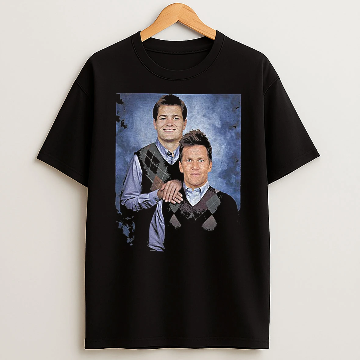 Drake Maye And Tom Brady New England Patriots Football Step Brothers Vintage T Shirt