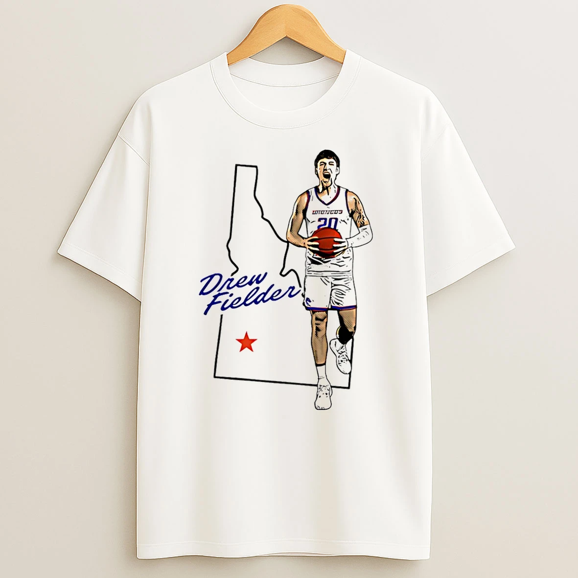 Drew Fielder Boise State Broncos Hometown Series T Shirt