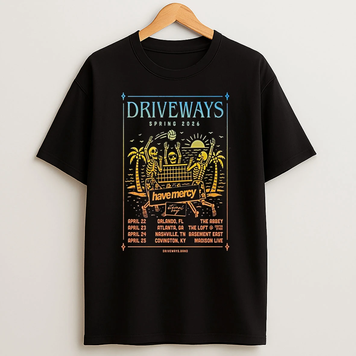 Driveways Band Spring Tour 2026 T Shirt