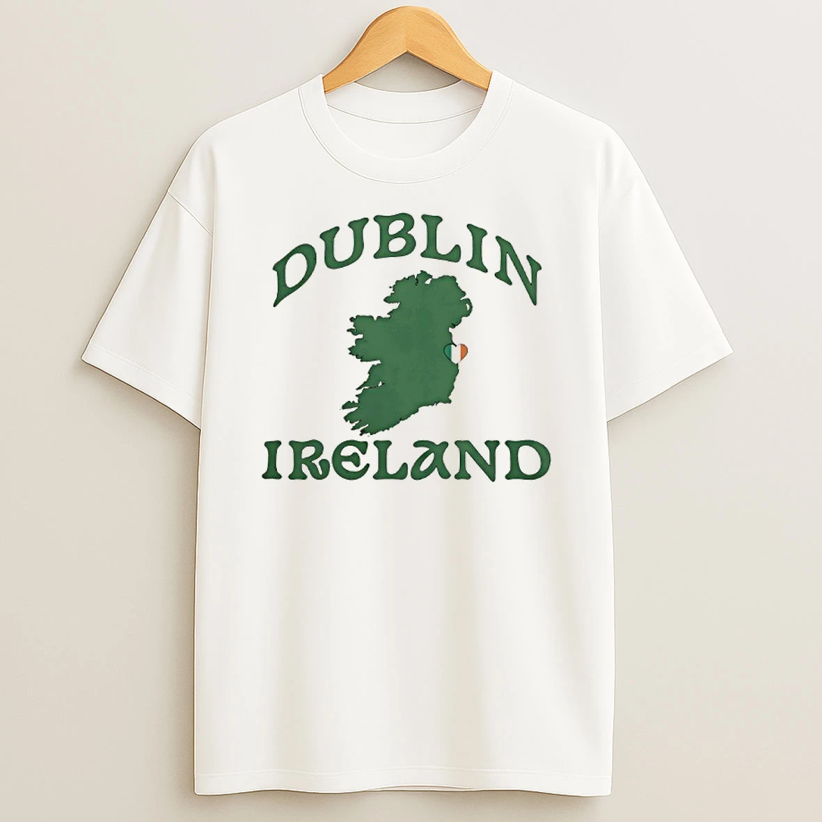 Dublin Ireland Map St Patricks Day T Shirt