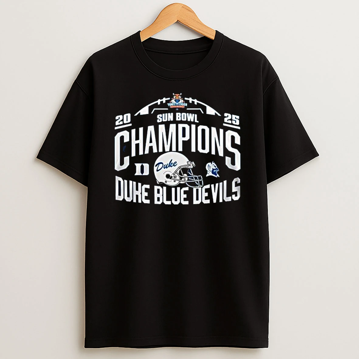 Duke Blue Devils 2025 Tony The Tiger Sun Bowl Champions T Shirt