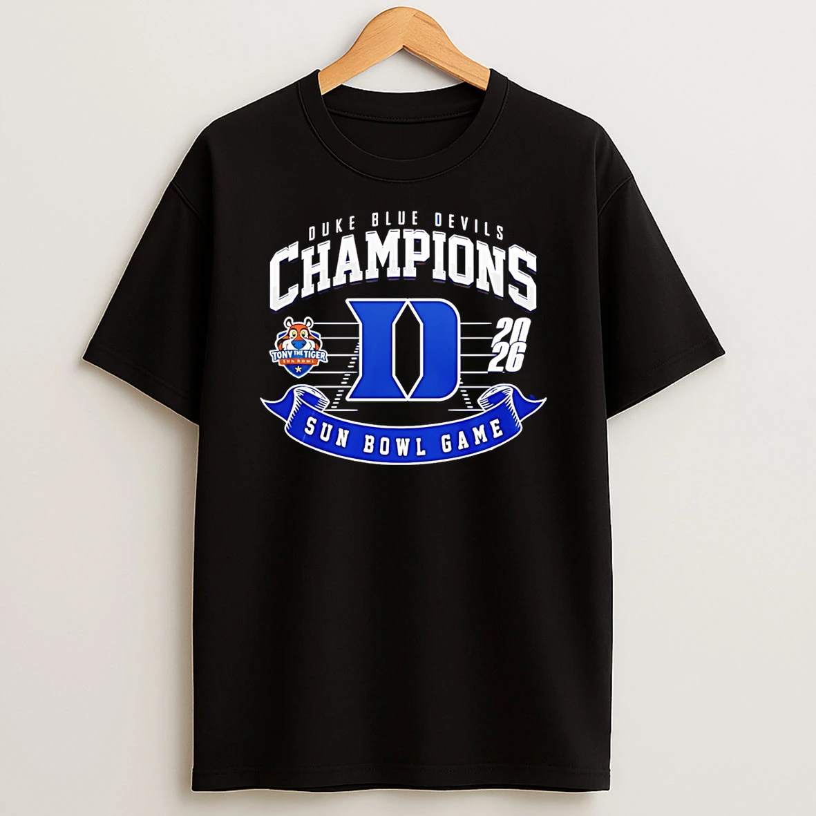Duke Blue Devils Sun Bowl Champions 26 T Shirt