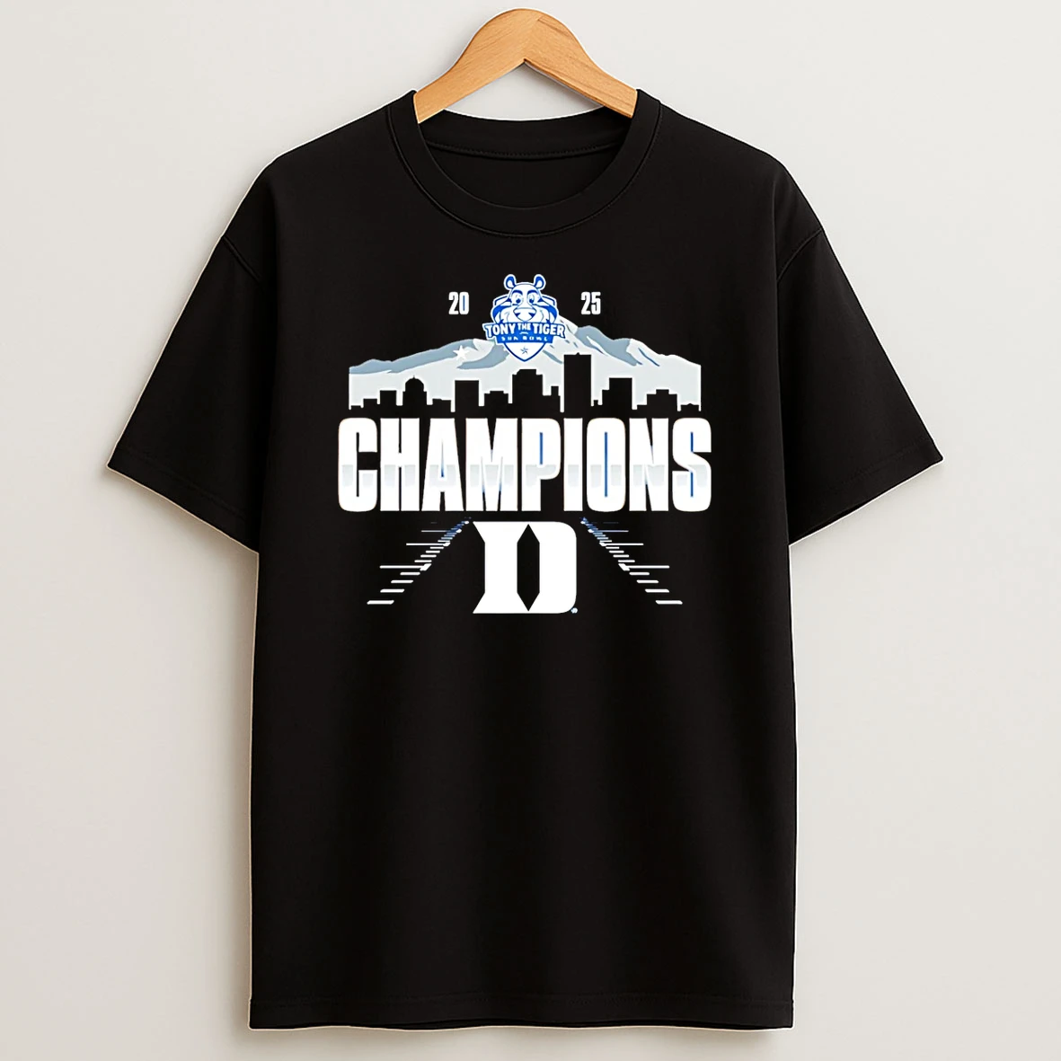 Duke Blue Devils Tiger Sun Bowl 2025 Champions T Shirt