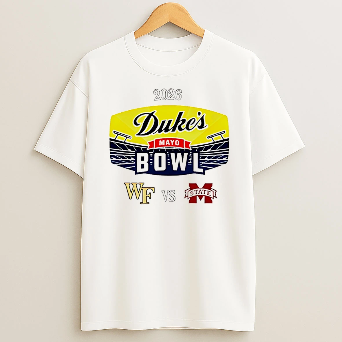 Dukes Mayo Bowl 2026 Wake Forest Vs Mississippi State T Shirt