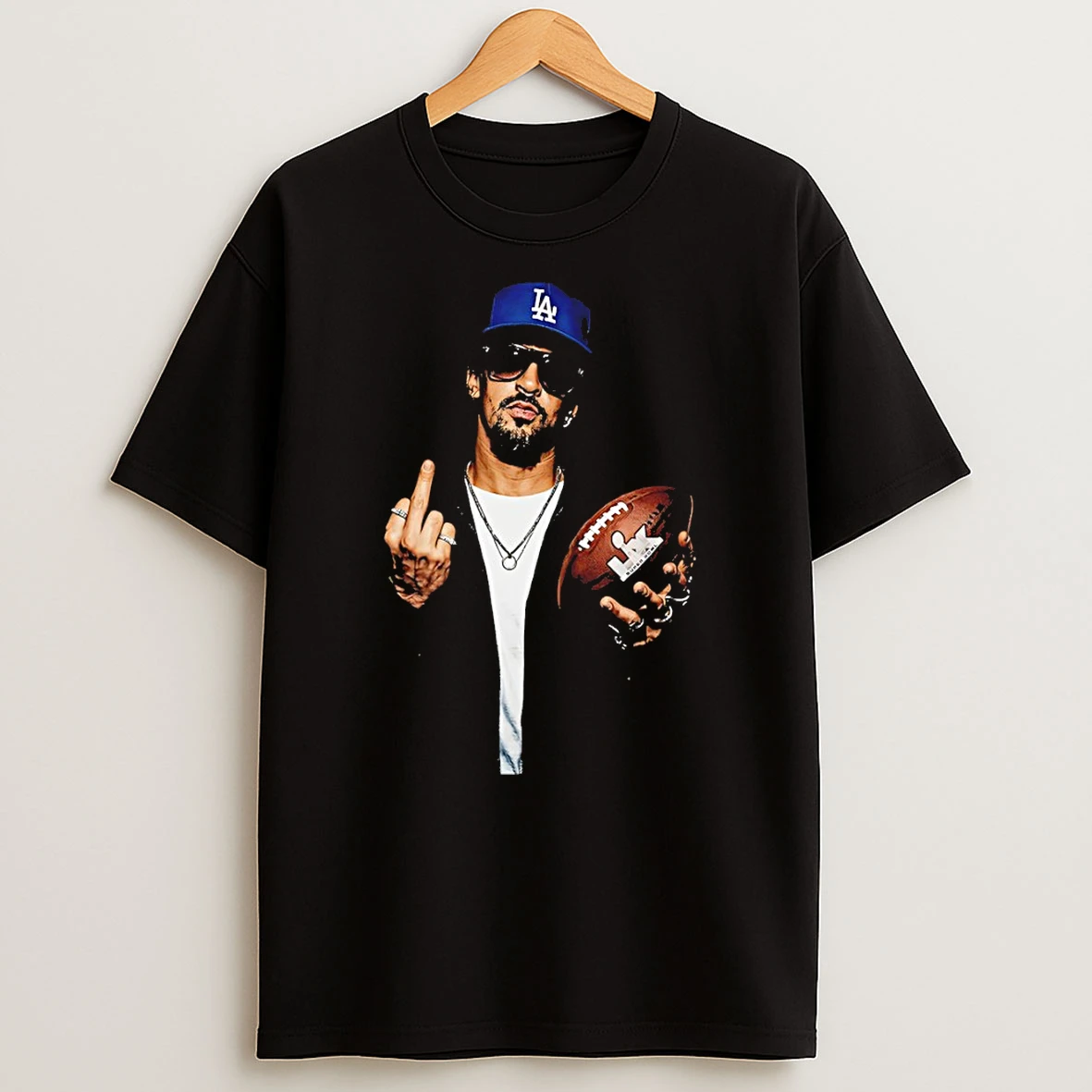 Ebvrd7br Bad Bunny Middle Finger Benito Bowl 2026 Halftime Show Puerto Rico Football T Shirt