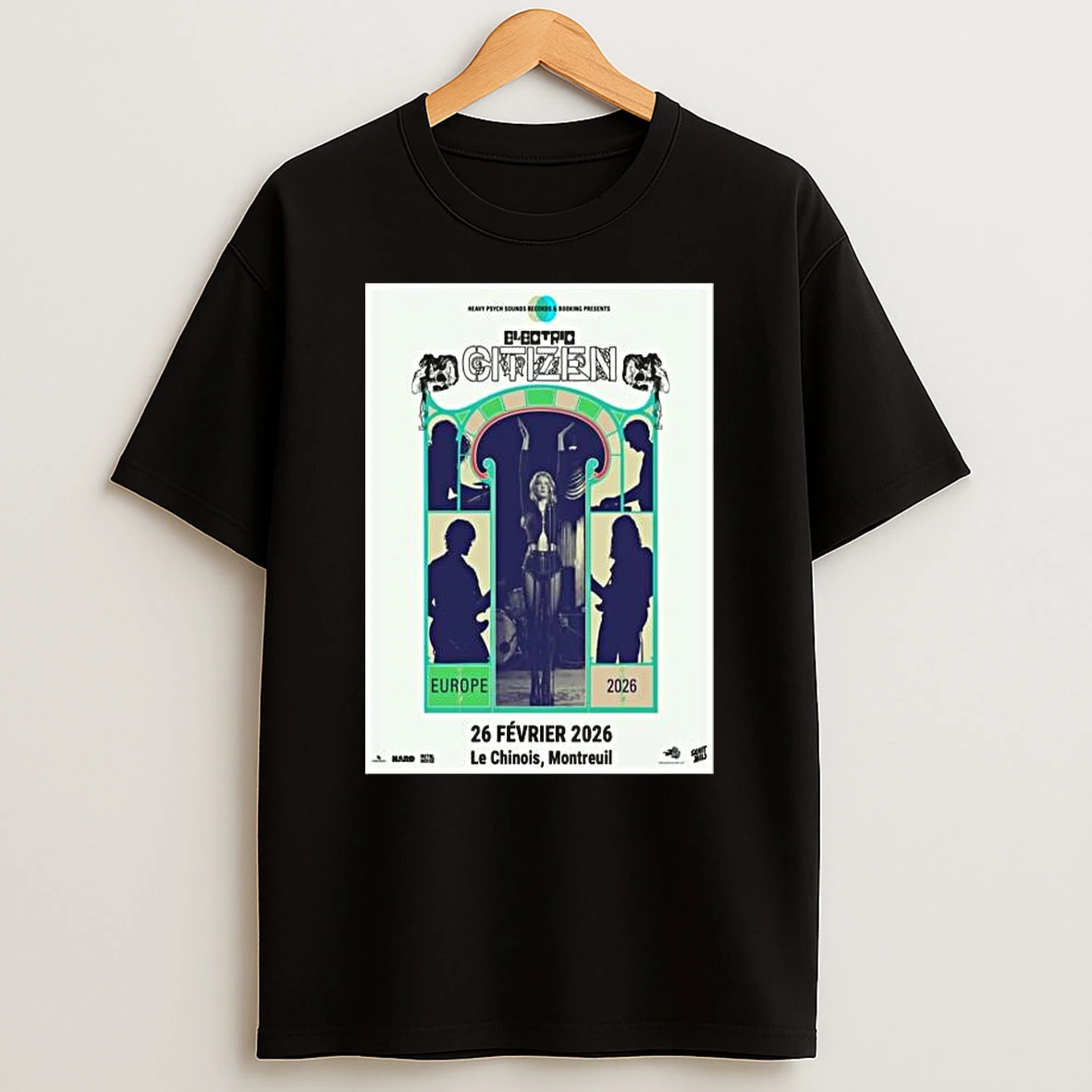 Electric Citizen Le Chinois Montreuil Feb 26 2026 Event T Shirt