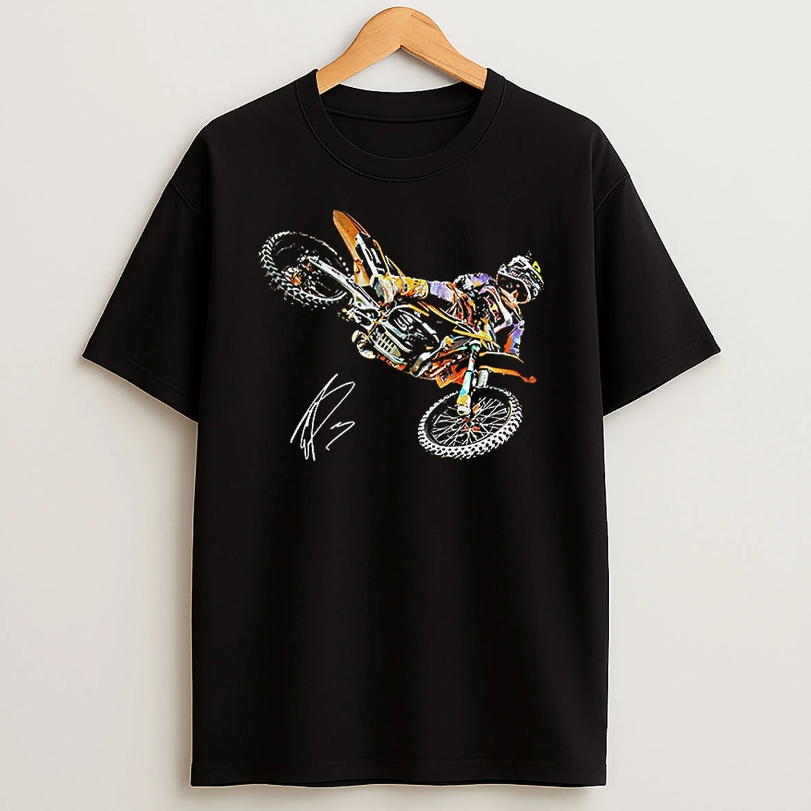 Eli Tomac Ama Supercross Anaheim1 Racing Signature T Shirt