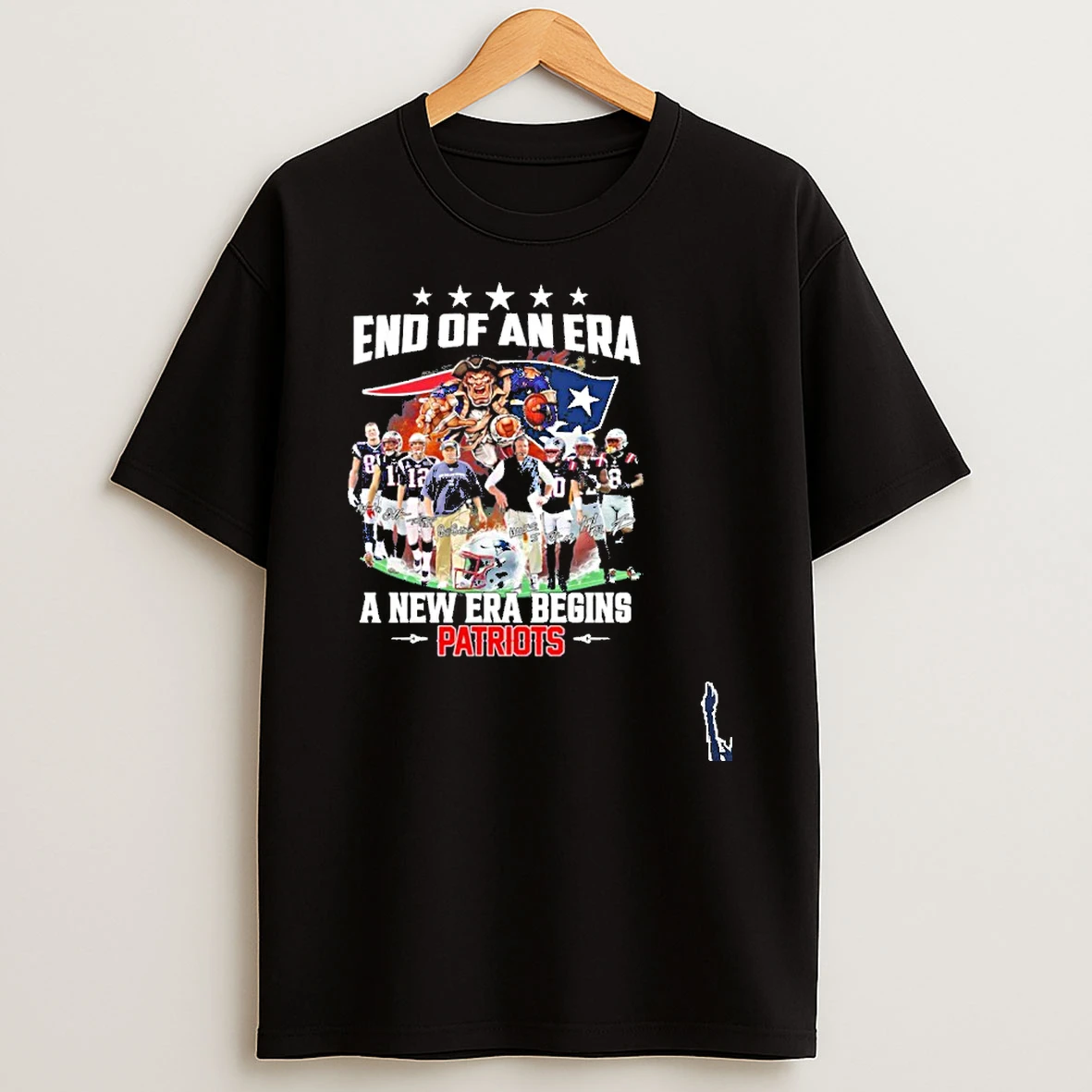 End Of An Era Team Player Signature A New Era Begins Patriots T Shirt