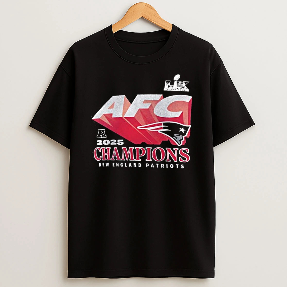England Patriots 2025 Afc Champions Quick Pass Tri Blend T Shirt