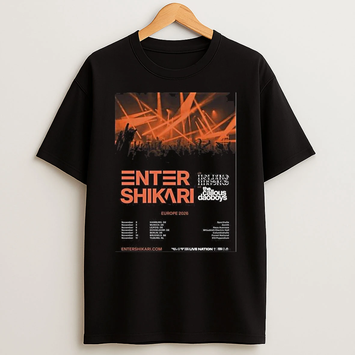 Enter Shikari Europe 2026 T Shirt