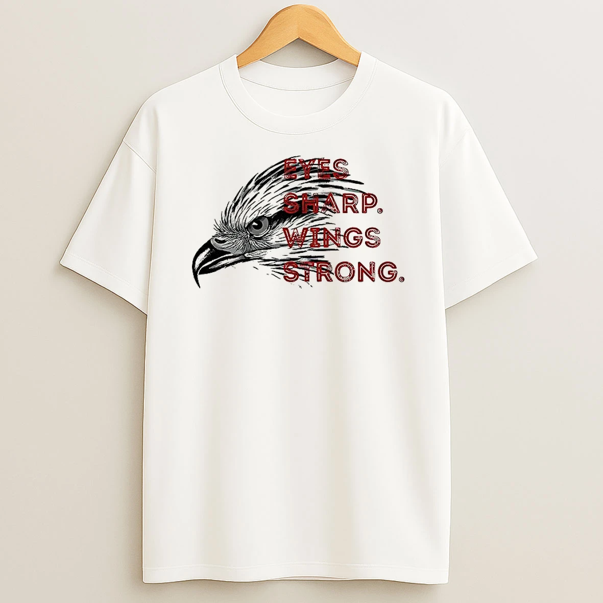 Eyes Sharp Wings Strong L Raptor Bird T Shirt