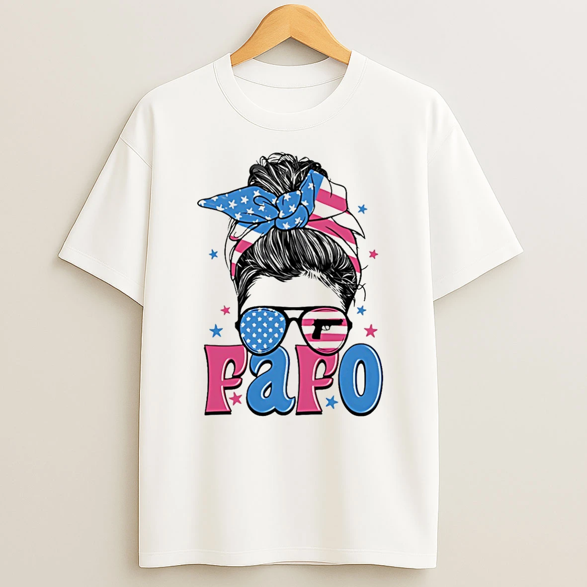 Fafo Messy Bun Girl 2026 T Shirt