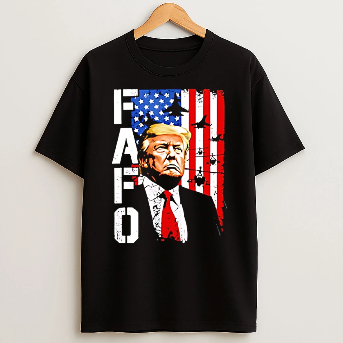 Fafo Trump Jets Usa Flag T Shirt