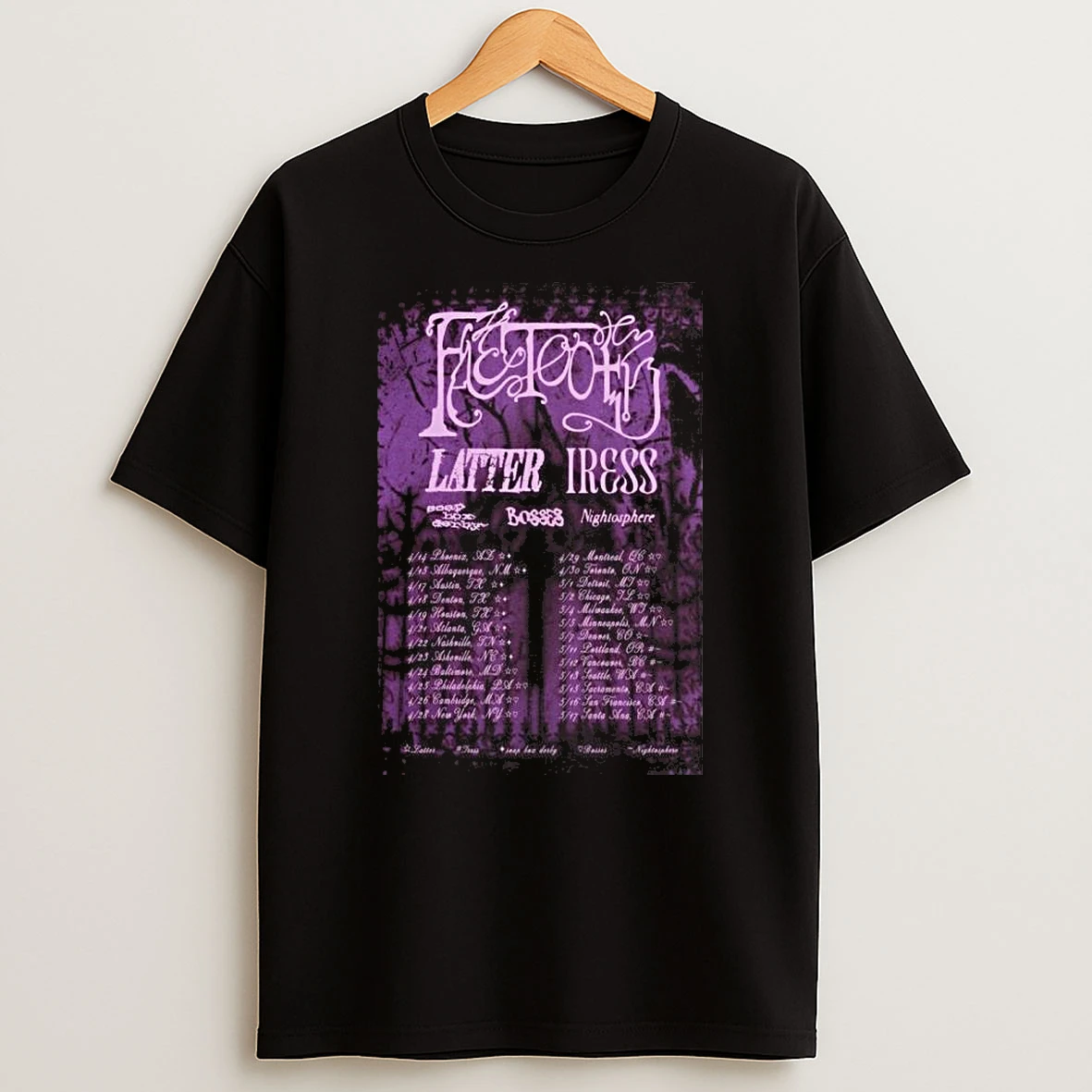 Faetooth Us And Canada Tour Spring 2026 T Shirt
