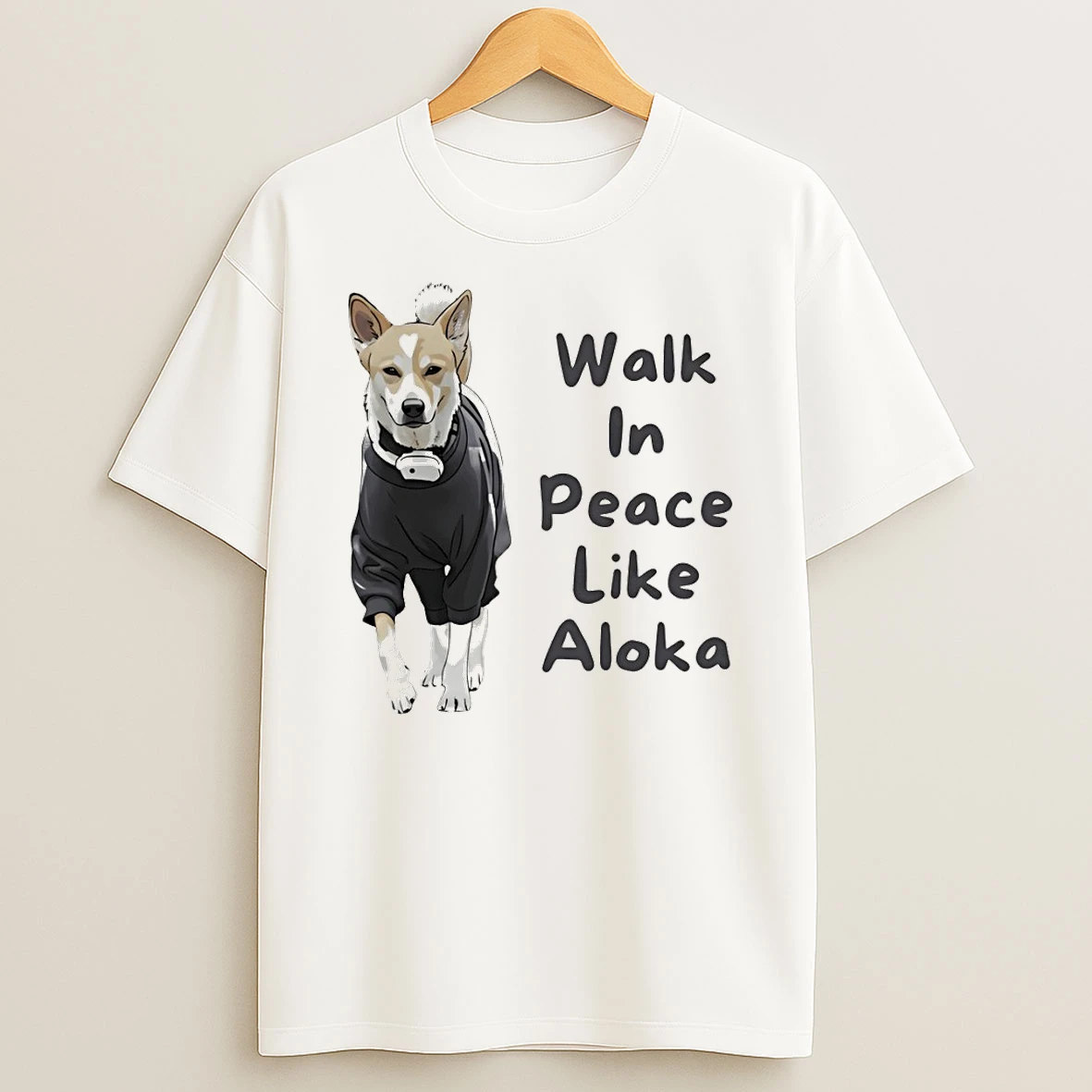 Faithful Dog Walk In Peace Like Aloka Vintage T Shirt