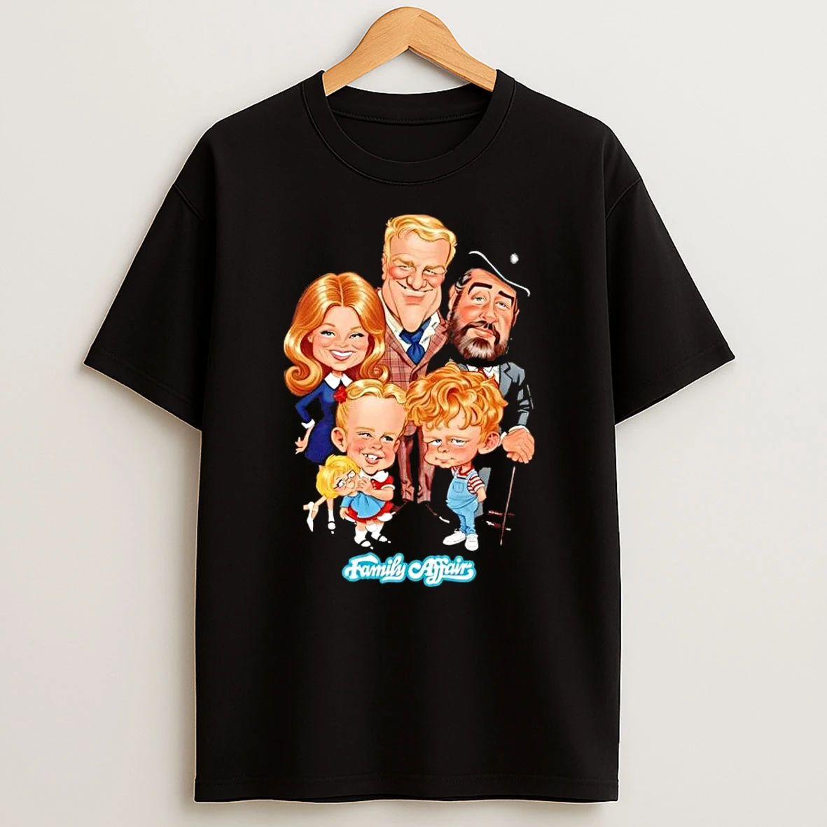 Family Affair 60s Caricature T Shirt