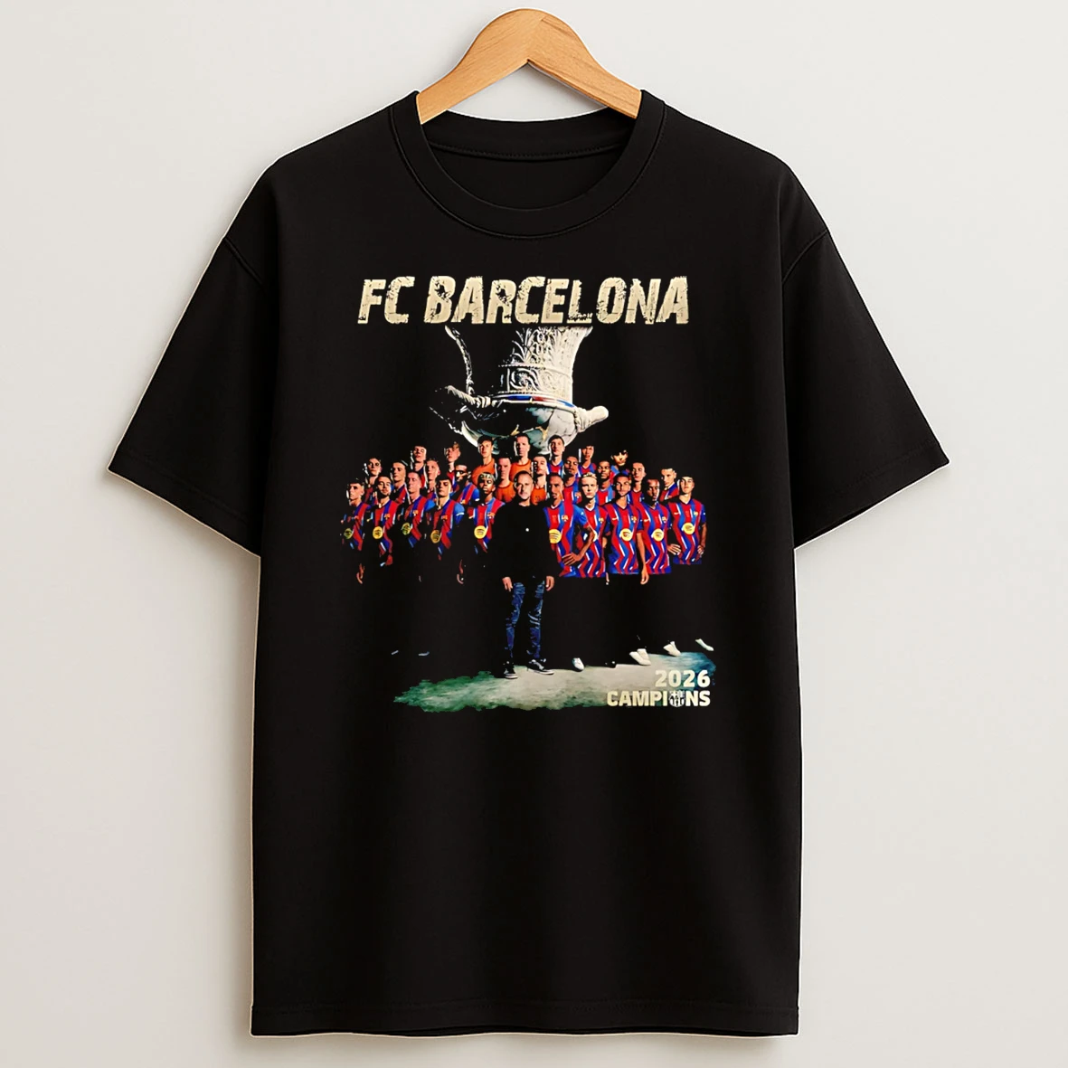 Fc Barcelona Supercopa 2026 Retro T Shirt