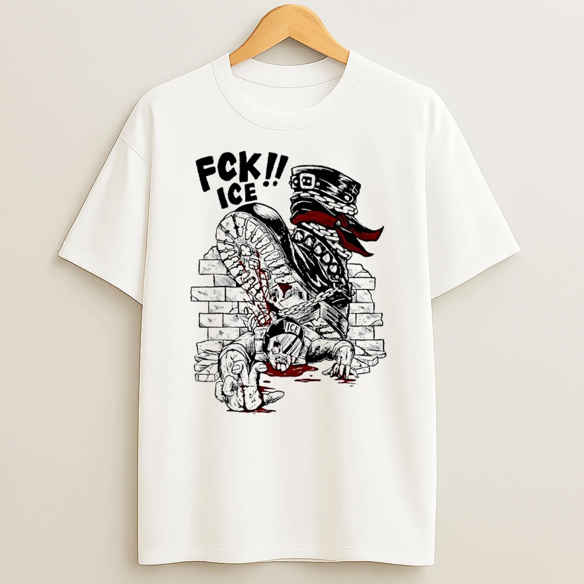 Fck Ice Boot And Iceman T Shirt