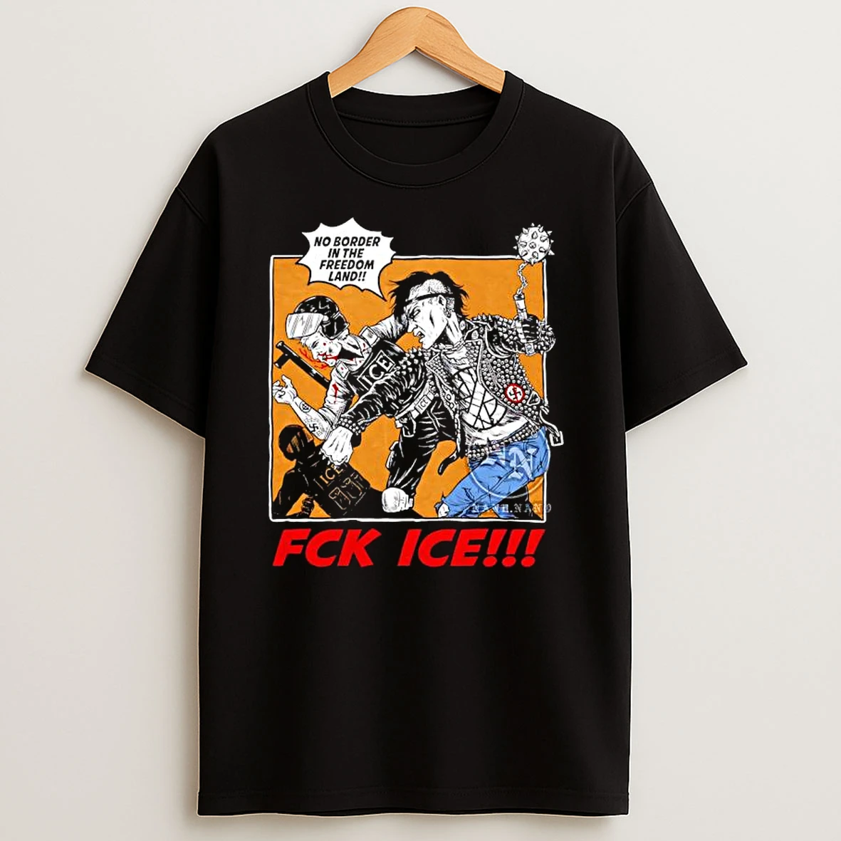 Fck Ice No Border In The Freedom Land T Shirt