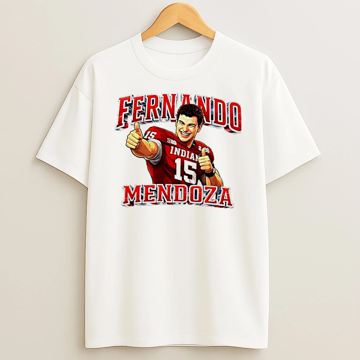 Fernando Mendoza Hoosiers Football Heisman Graphic T Shirt