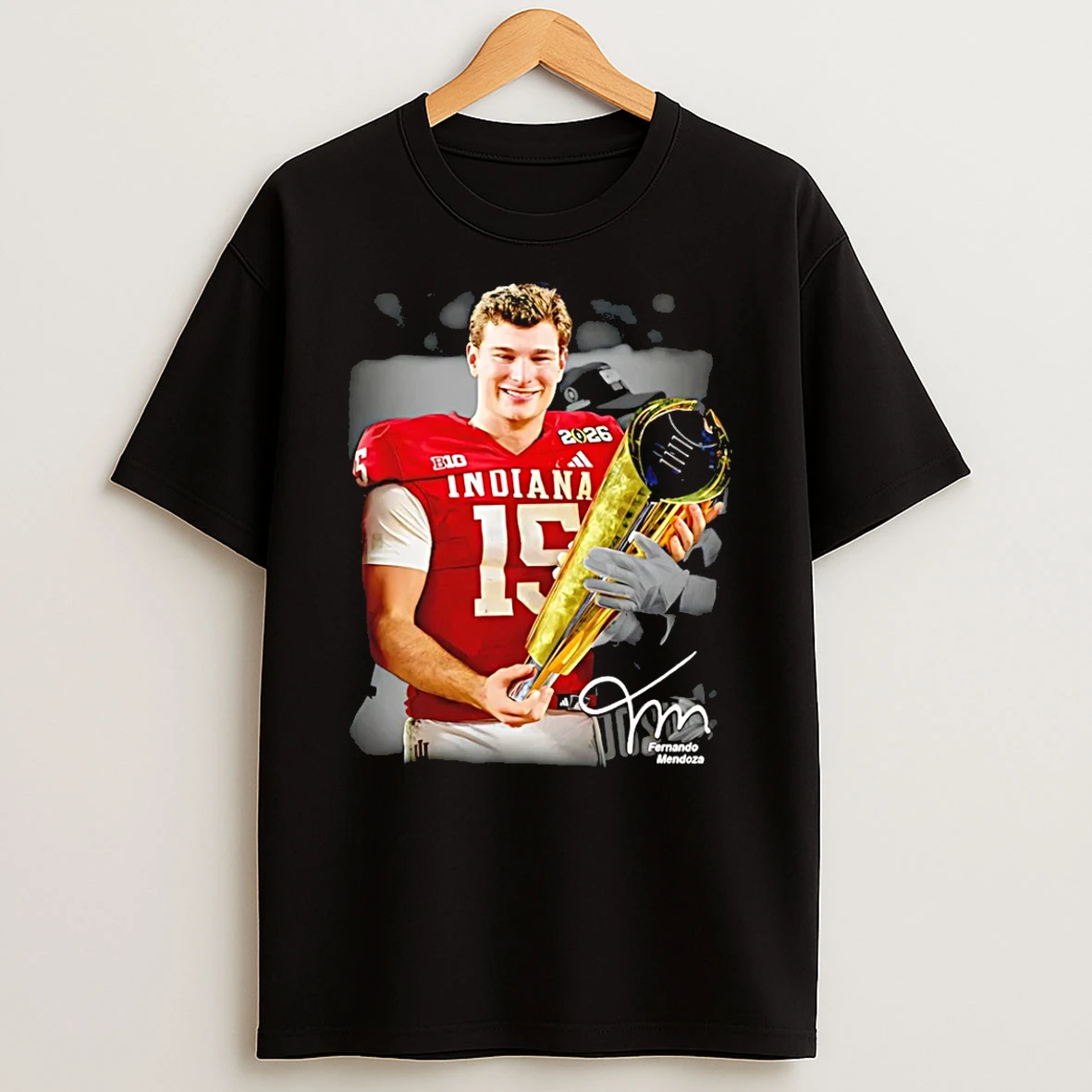 Fernando Mendoza Indiana Hoosiers College Football Playoff 2025 National Champions T Shirt