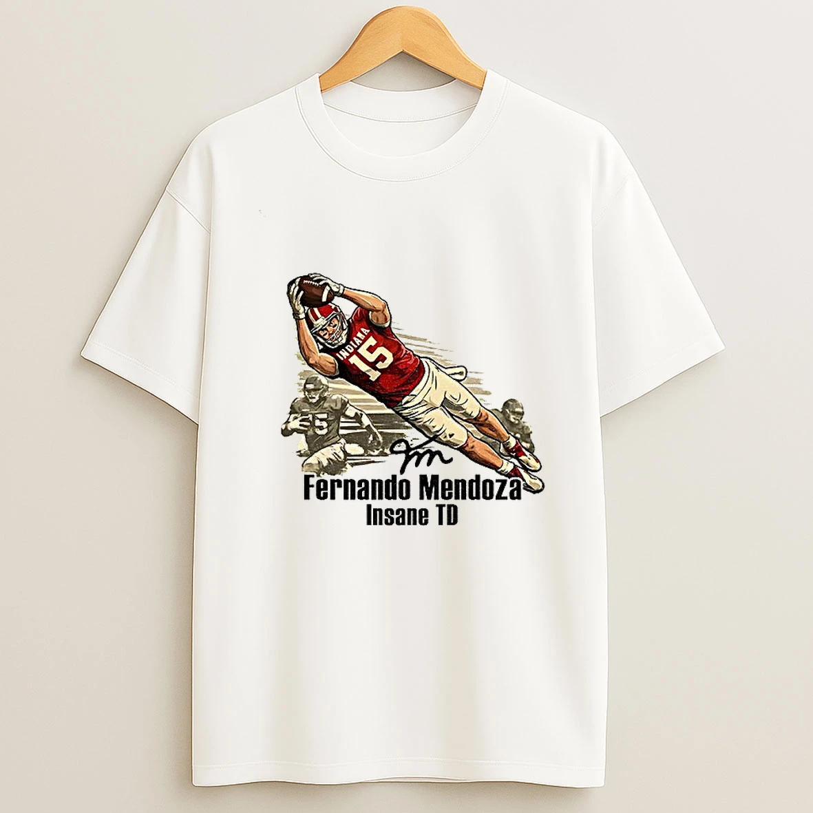Fernando Mendoza Insane Td Flippin Champs Indiana Hoosiers Football National Champions T Shirt