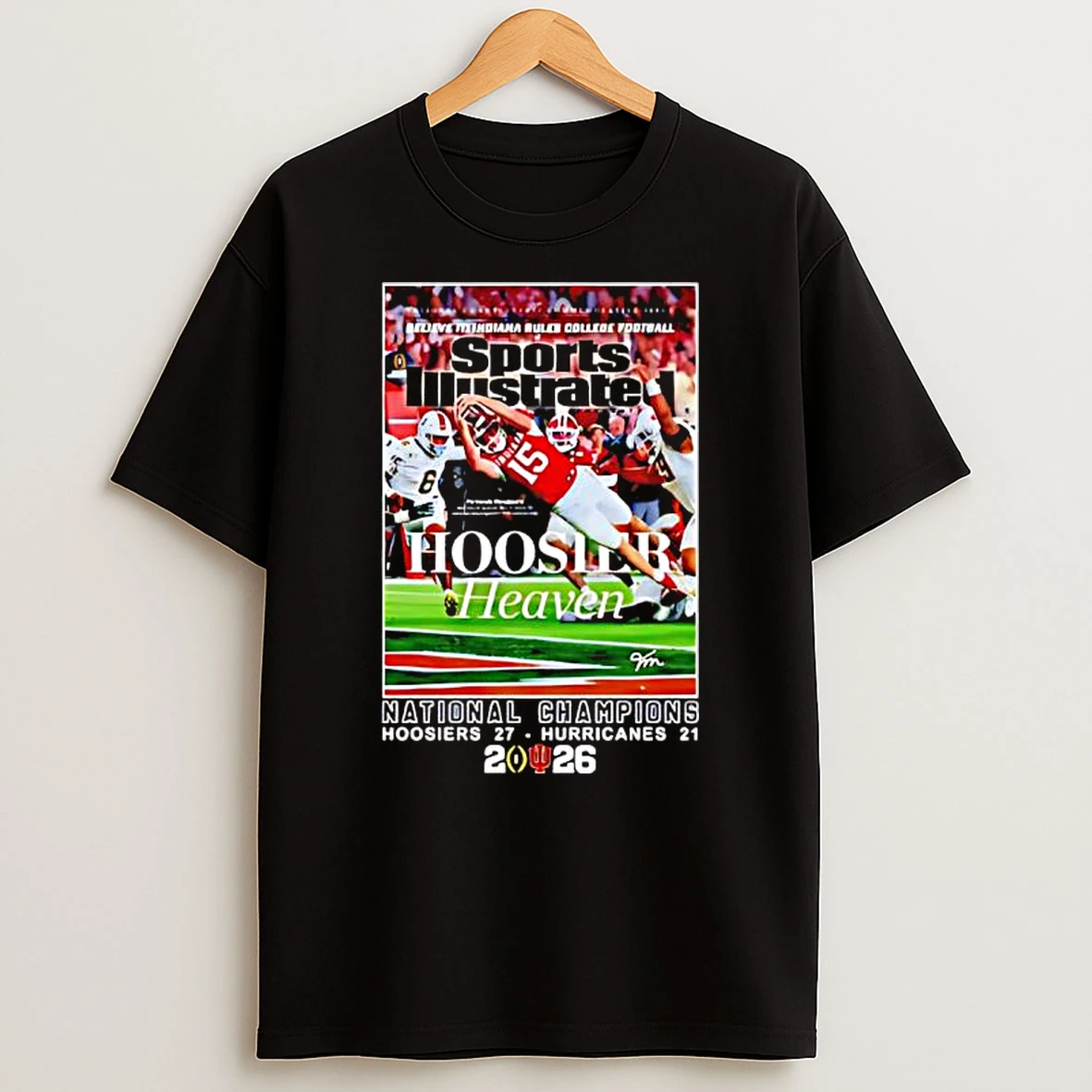 Fernando Mendoza Player Indiana Hoosiers Heaven With Hurricanes 2026 Graphic T Shirt