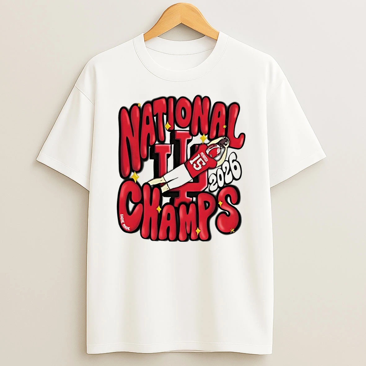 Fernando Mendoza The Catch Indiana Hoosiers Football National Champs 2026 T Shirt