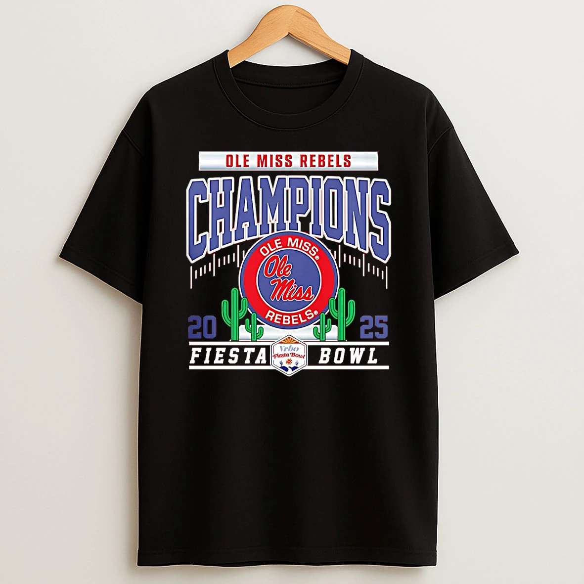 Fiesta Bowl Champions 2026 Ole Miss Rebels Football Helmet Vintage T Shirt