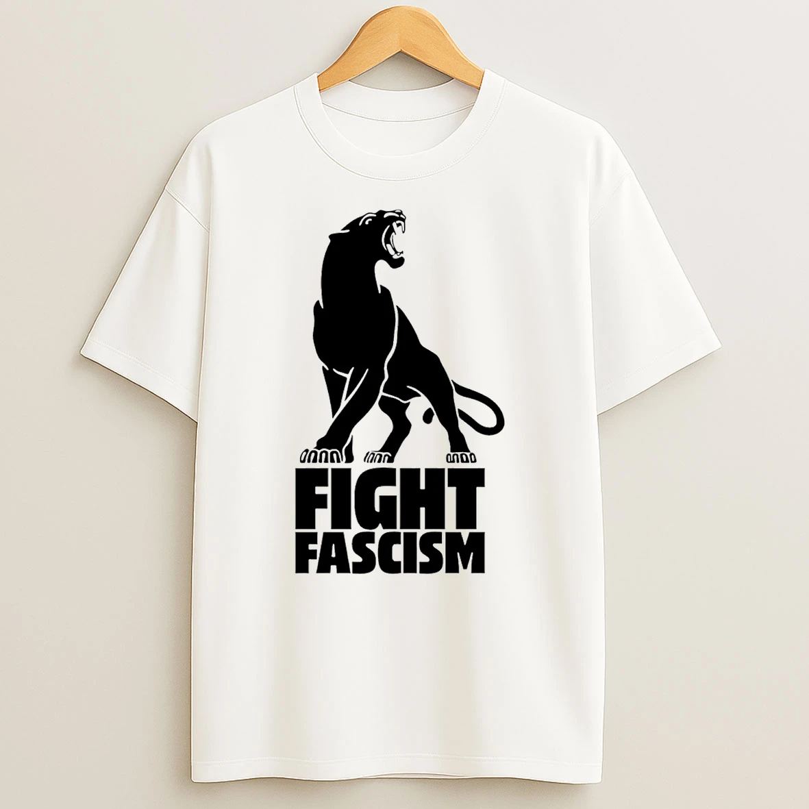 Fight Fascism Black Panther T Shirt