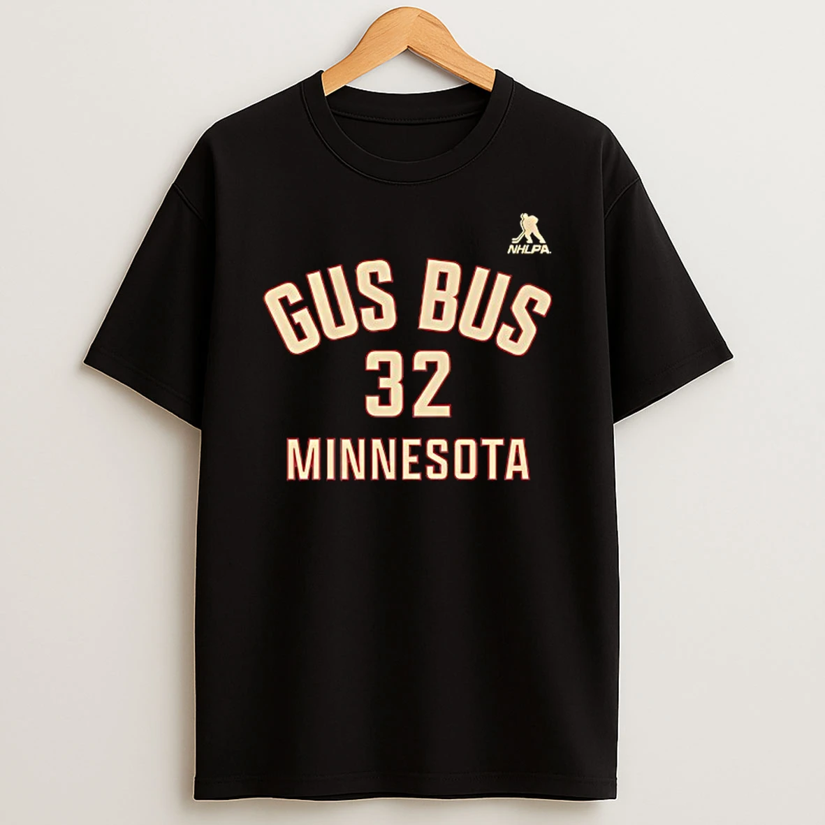 Filip Gustavsson 32 Minnesota Wild Gus Bus Name And Number T Shirt