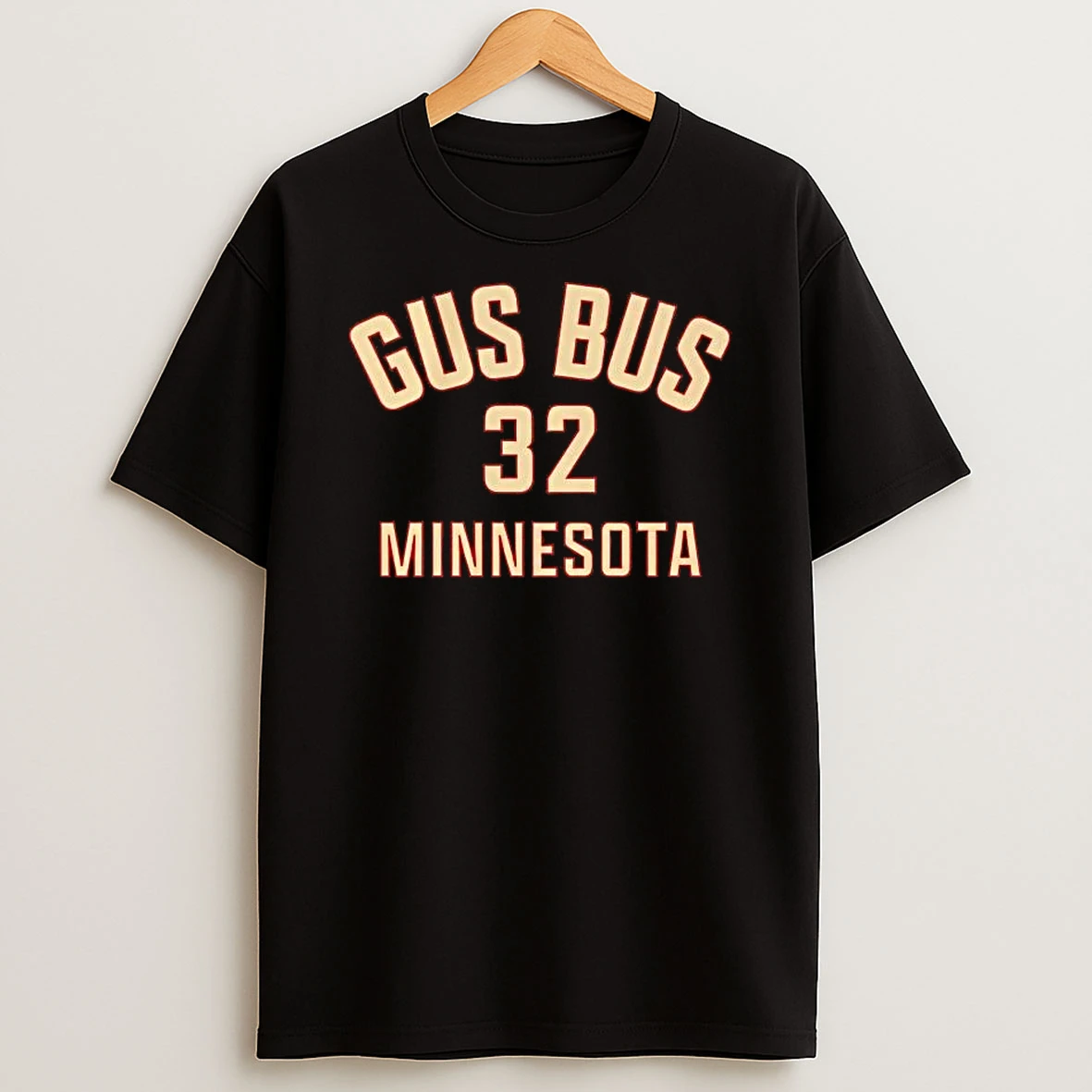 Filip Gustavsson Minnesota Wild Hockey Gus Bus Name And Number 32 T Shirt