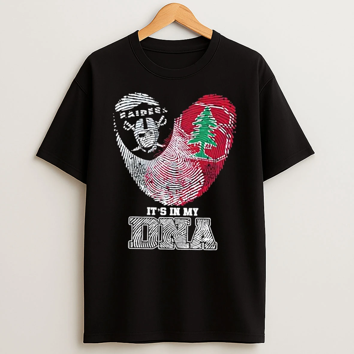 Fingerprints Las Vegas Raiders X Stanford Cardinal Its In My Dna T Shirt